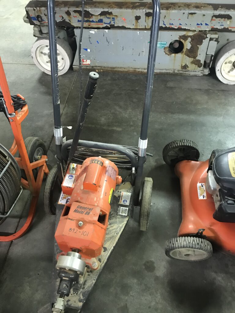 Motorized Drain Snake Large Size R&J Tool Rental