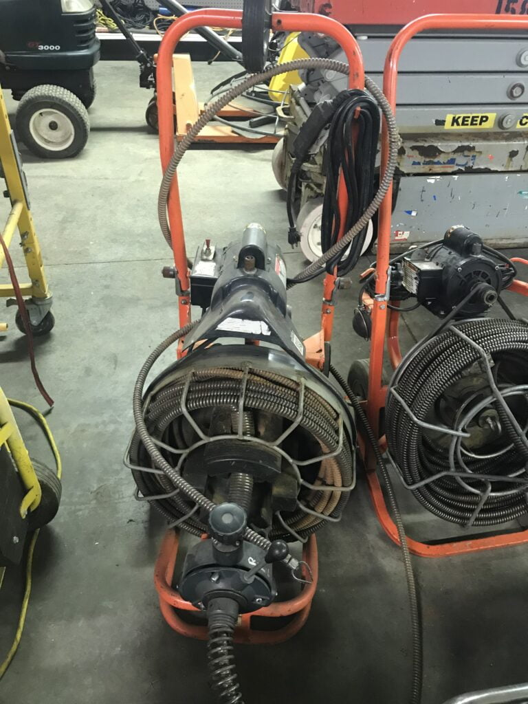 Motorized Drain Snake Mid Size R&J Tool Rental